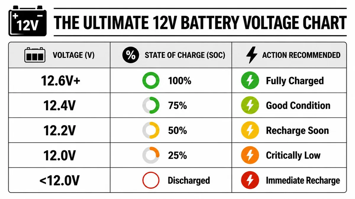 car battery voltage chart