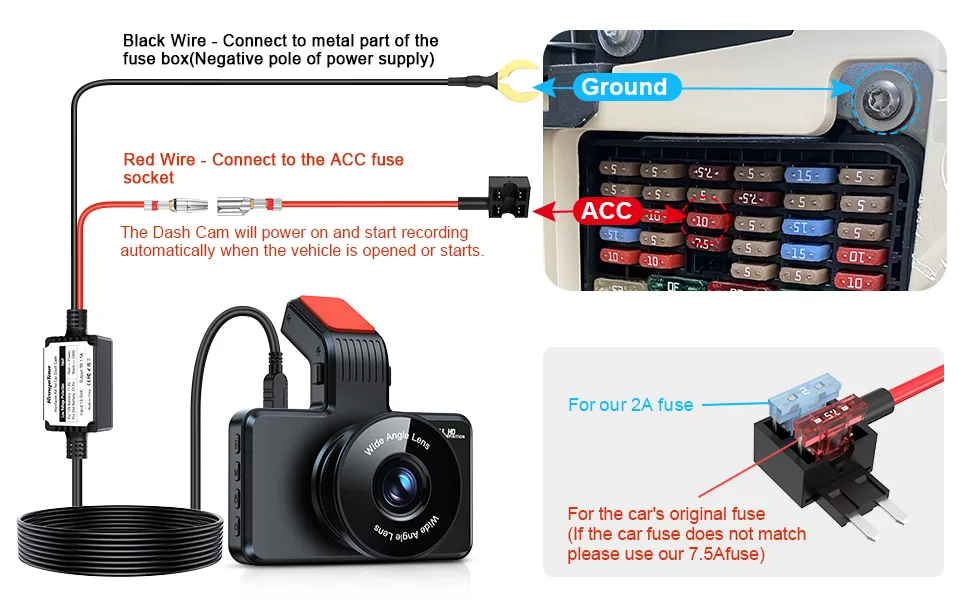 dash cam hardwire kit fuse box