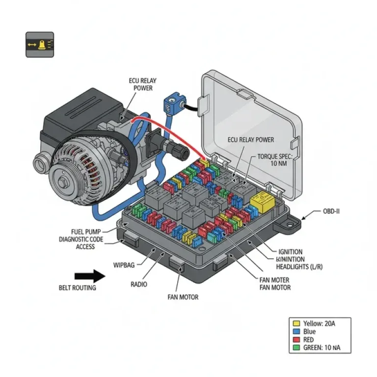 fuse box constant vs switched identification