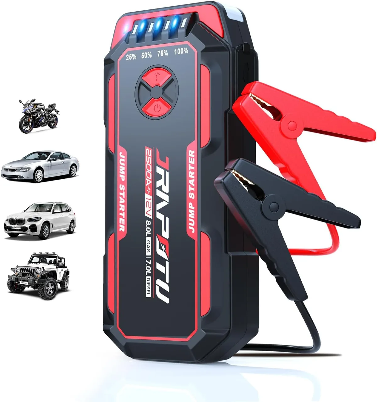 how to jump start car with portable jumper