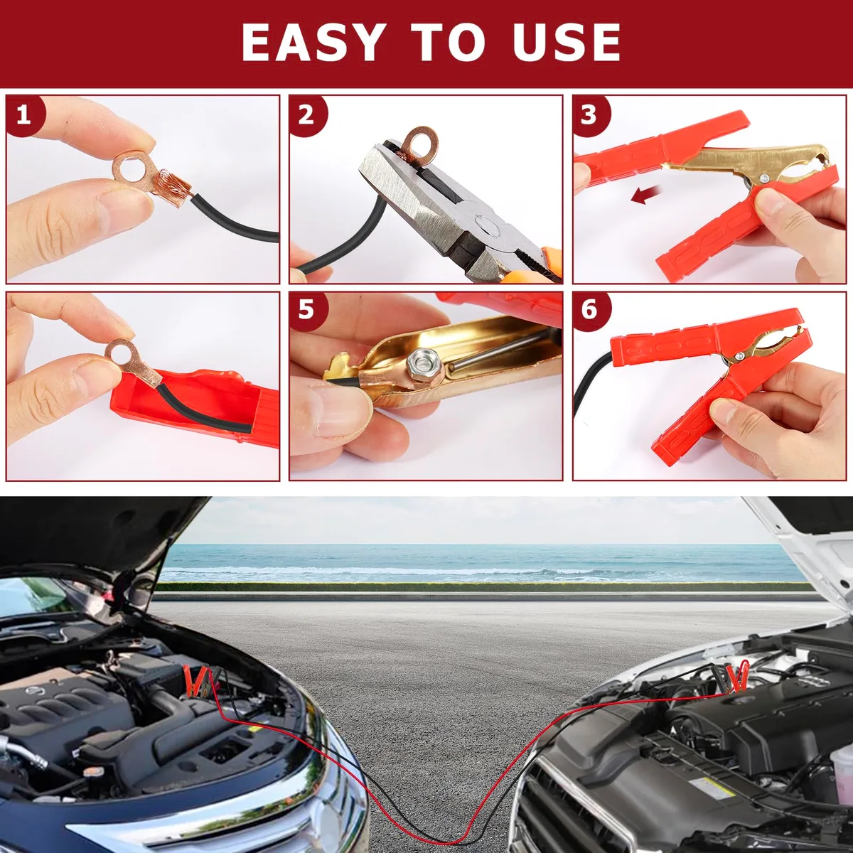 jump starter clamps