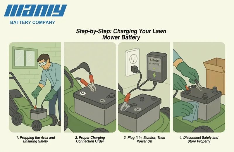 lawn mower battery location