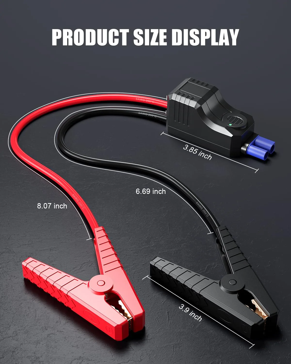 Vector jump starter clamp connection order